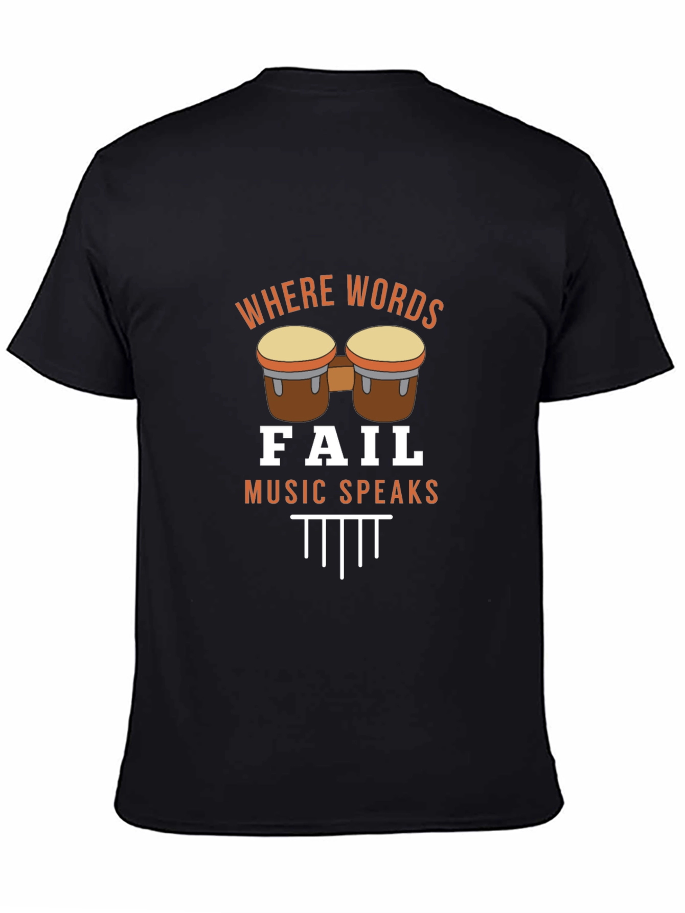 Where Words Fail Music Speaks Graphic T-Shirt