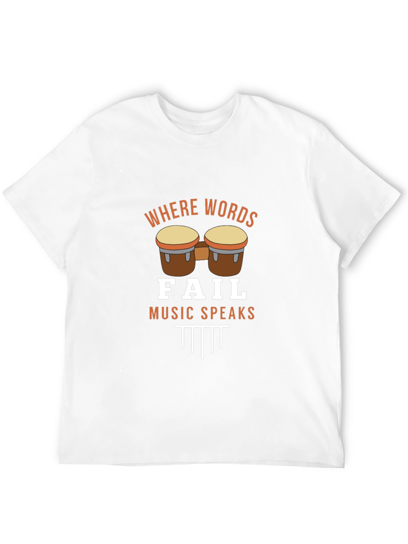 Where Words Fail Music Speaks Graphic T-Shirt