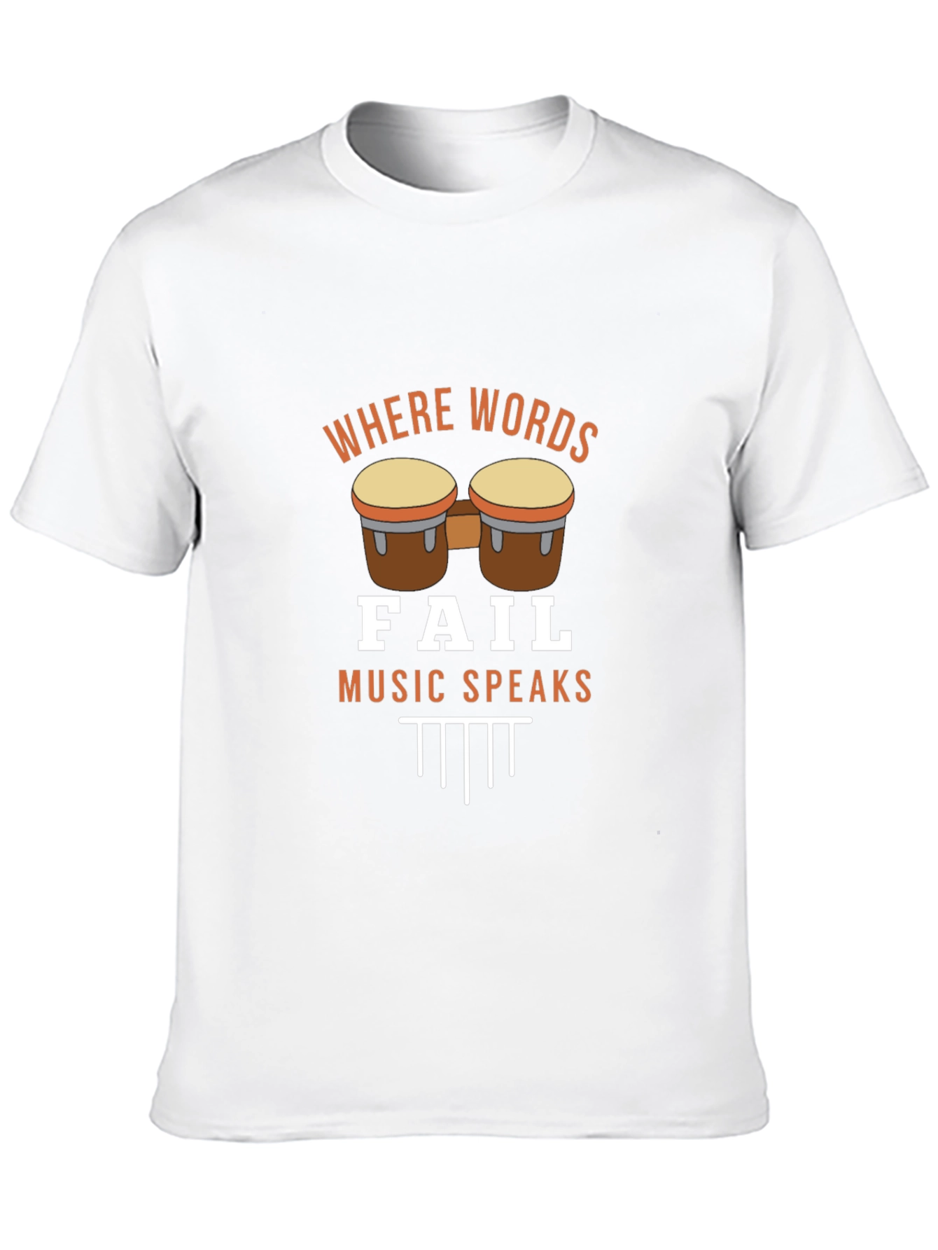 Where Words Fail Music Speaks Graphic T-Shirt