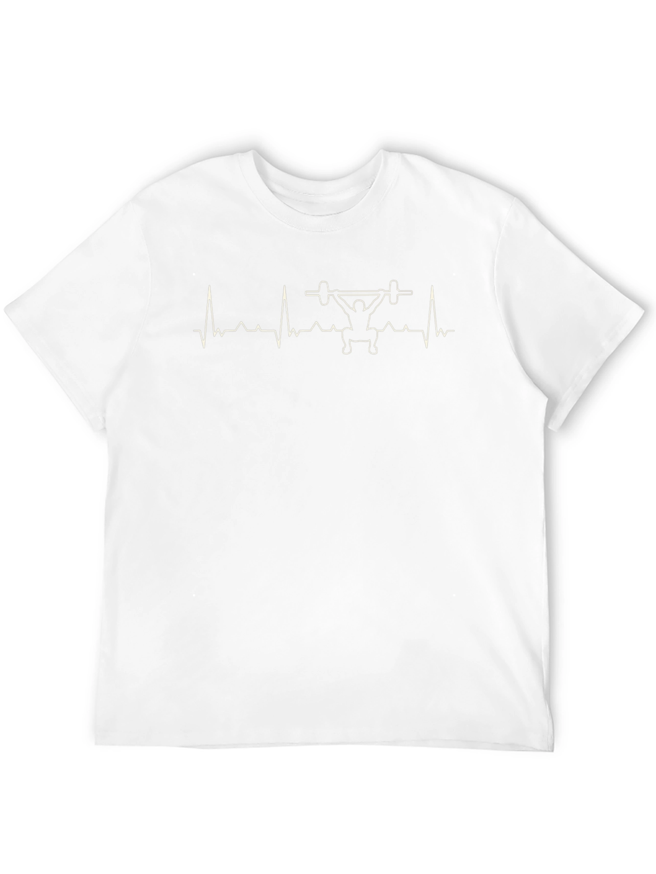 Weightlifting Heartbeat T-Shirt - Black