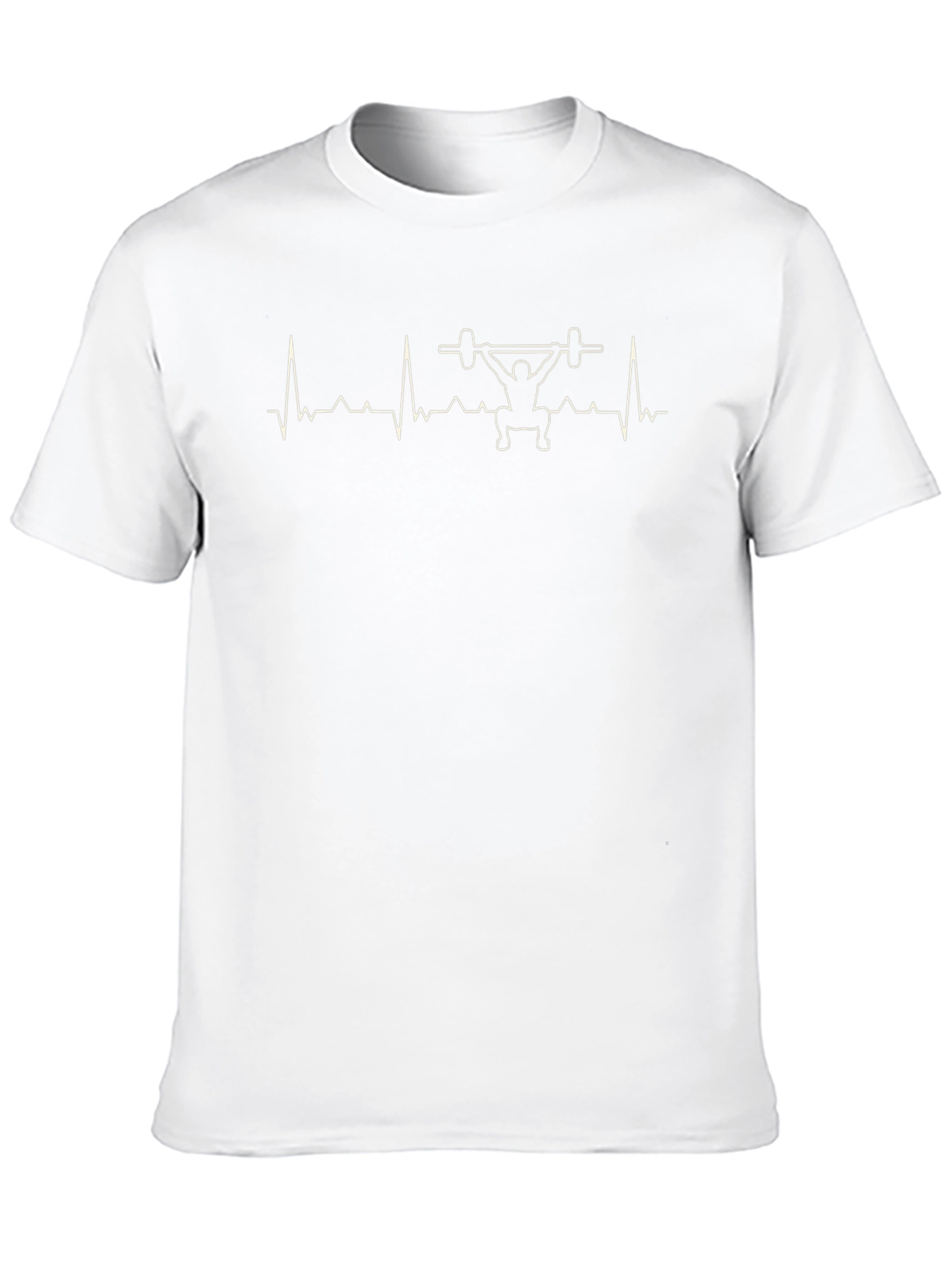 Weightlifting Heartbeat T-Shirt - Black