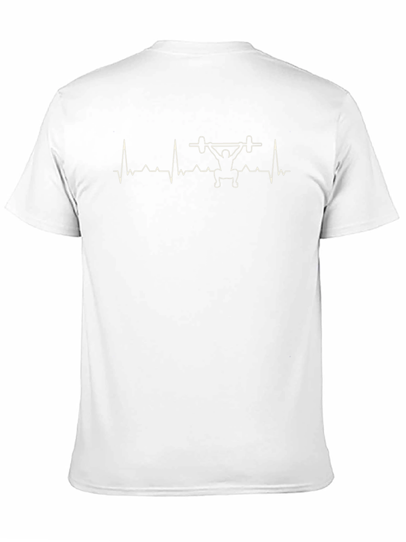 Weightlifting Heartbeat T-Shirt - Black