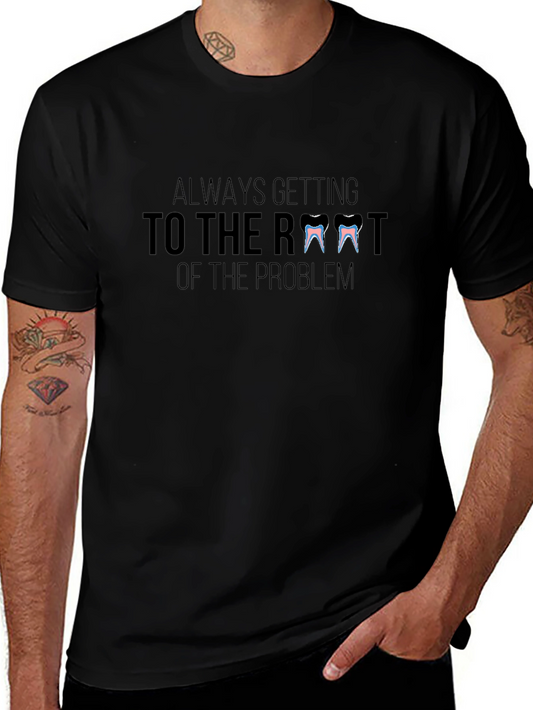 Root of the Problem Black Graphic Tee