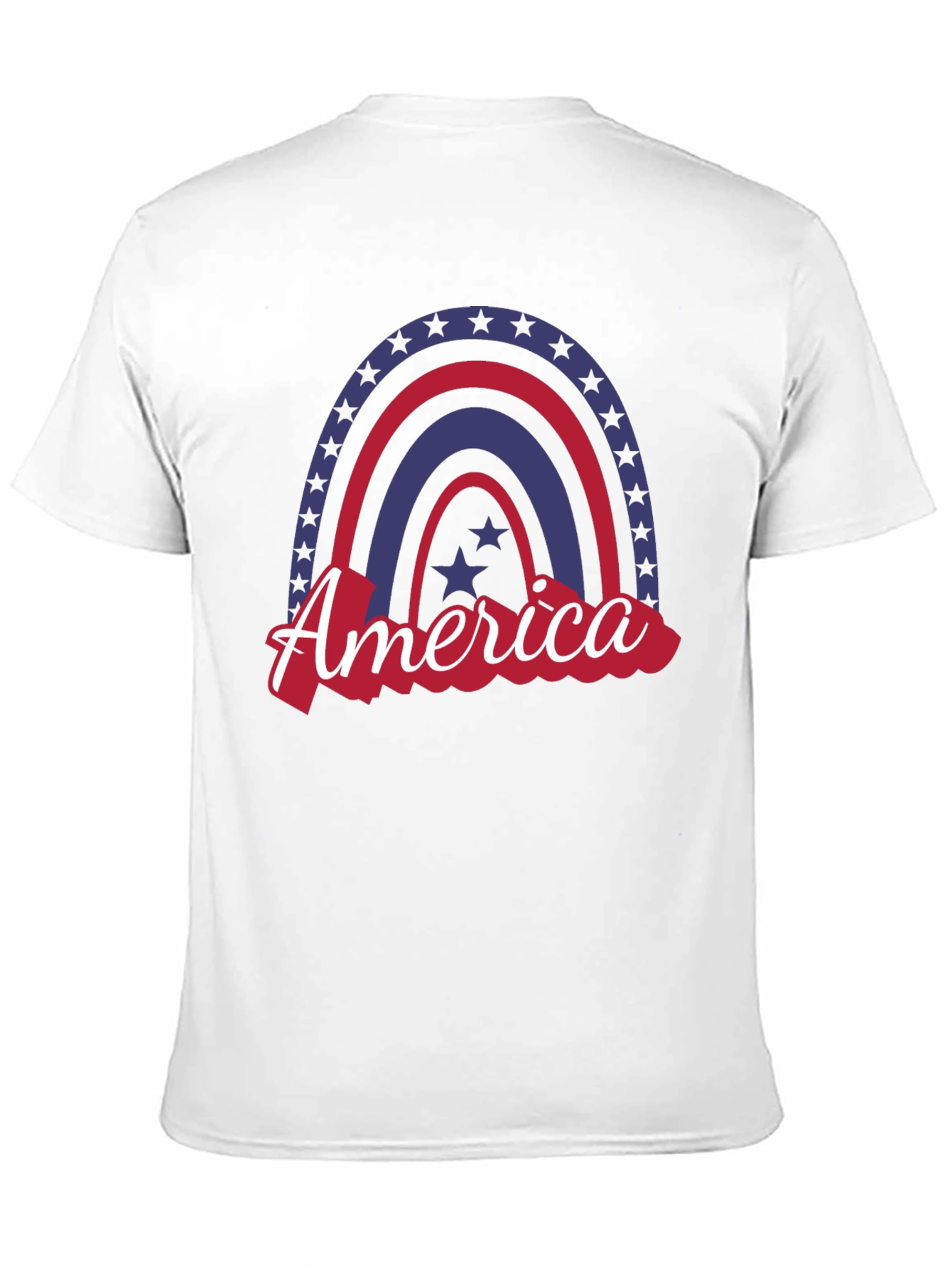 Patriotic Rainbow America Graphic Tee