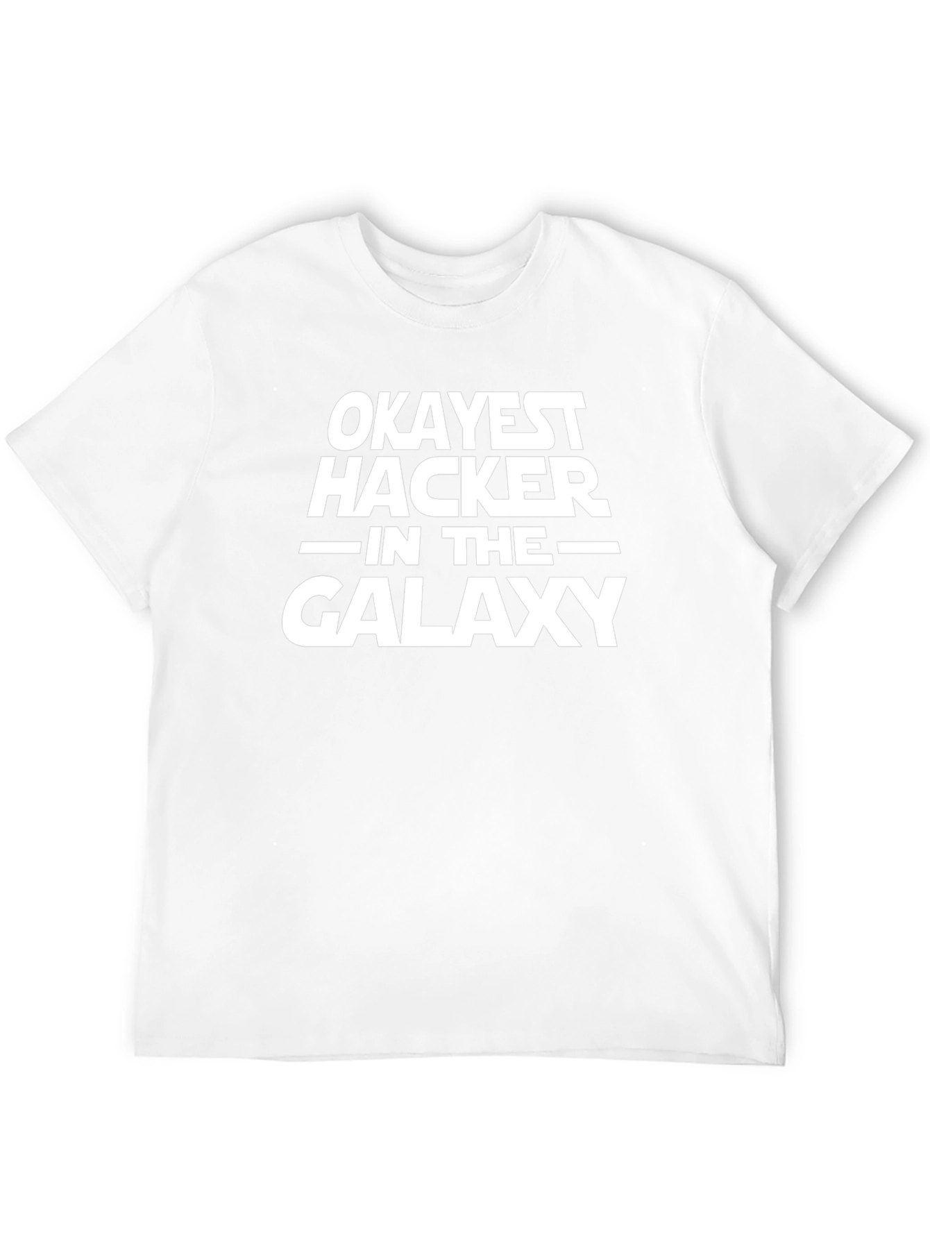 Okayest Hacker in the Galaxy Black T-Shirt