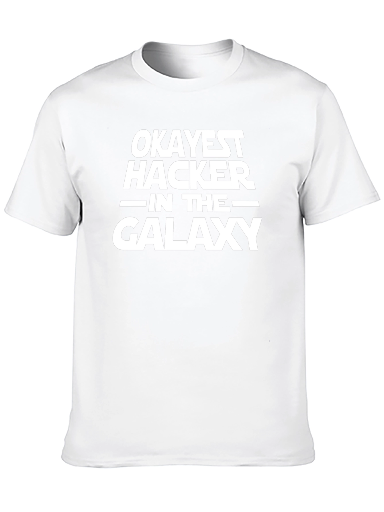 Okayest Hacker in the Galaxy Black T-Shirt