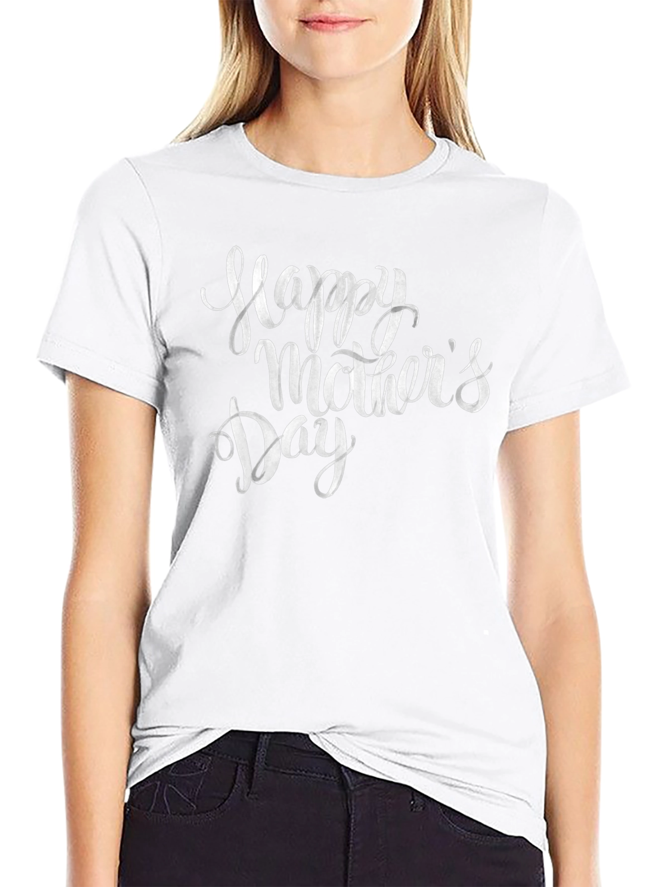 Happy Mothers Day Black T-Shirt