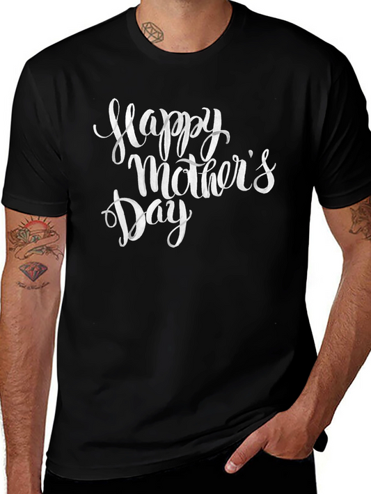 Happy Mothers Day Black T-Shirt