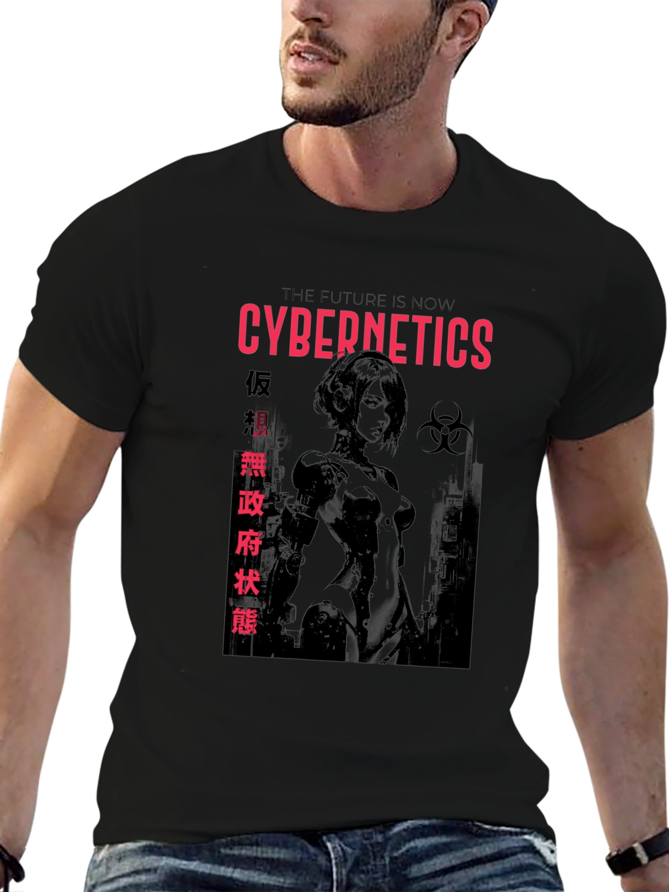 Cybernetics Graphic Print T-Shirt