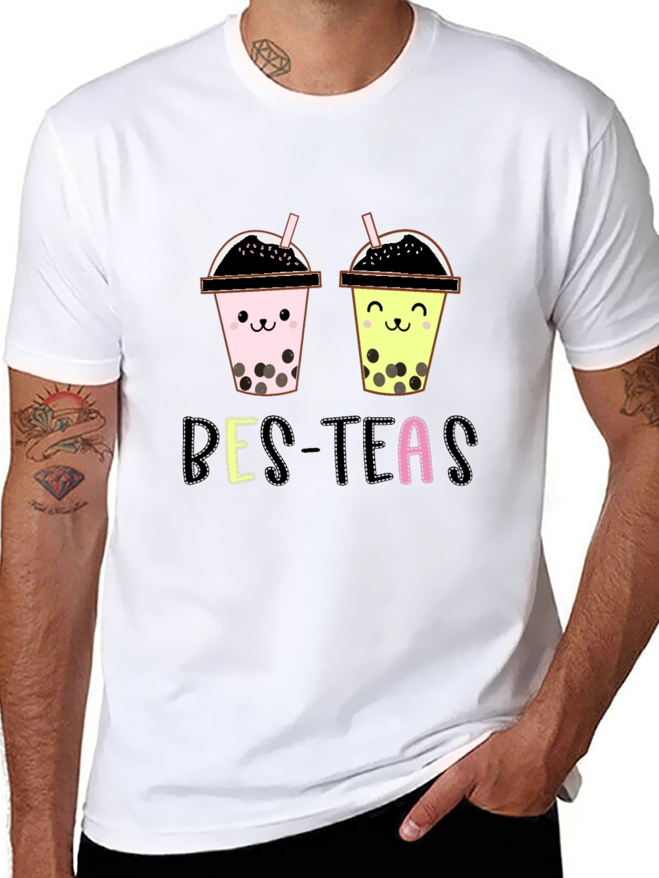 Bes-Teas Bubble Tea Graphic T-Shirt