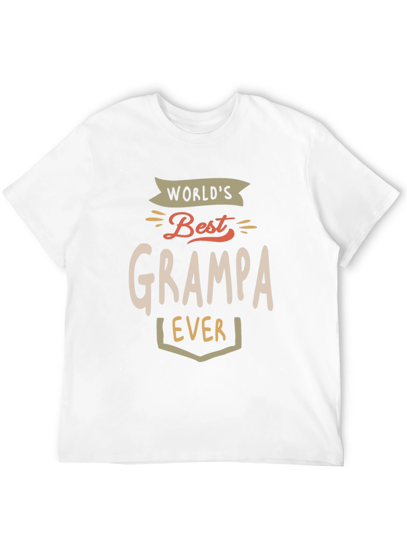 Worlds Best Grampa Ever Black T-Shirt
