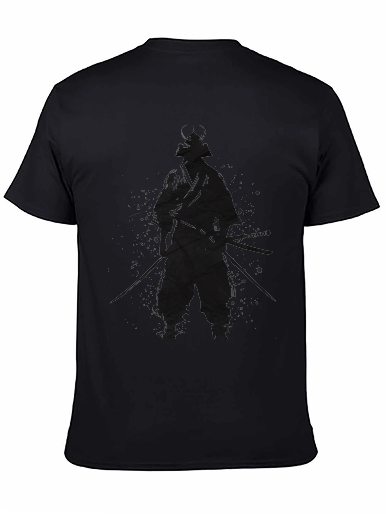 Samurai Warrior Graphic Tee - Black