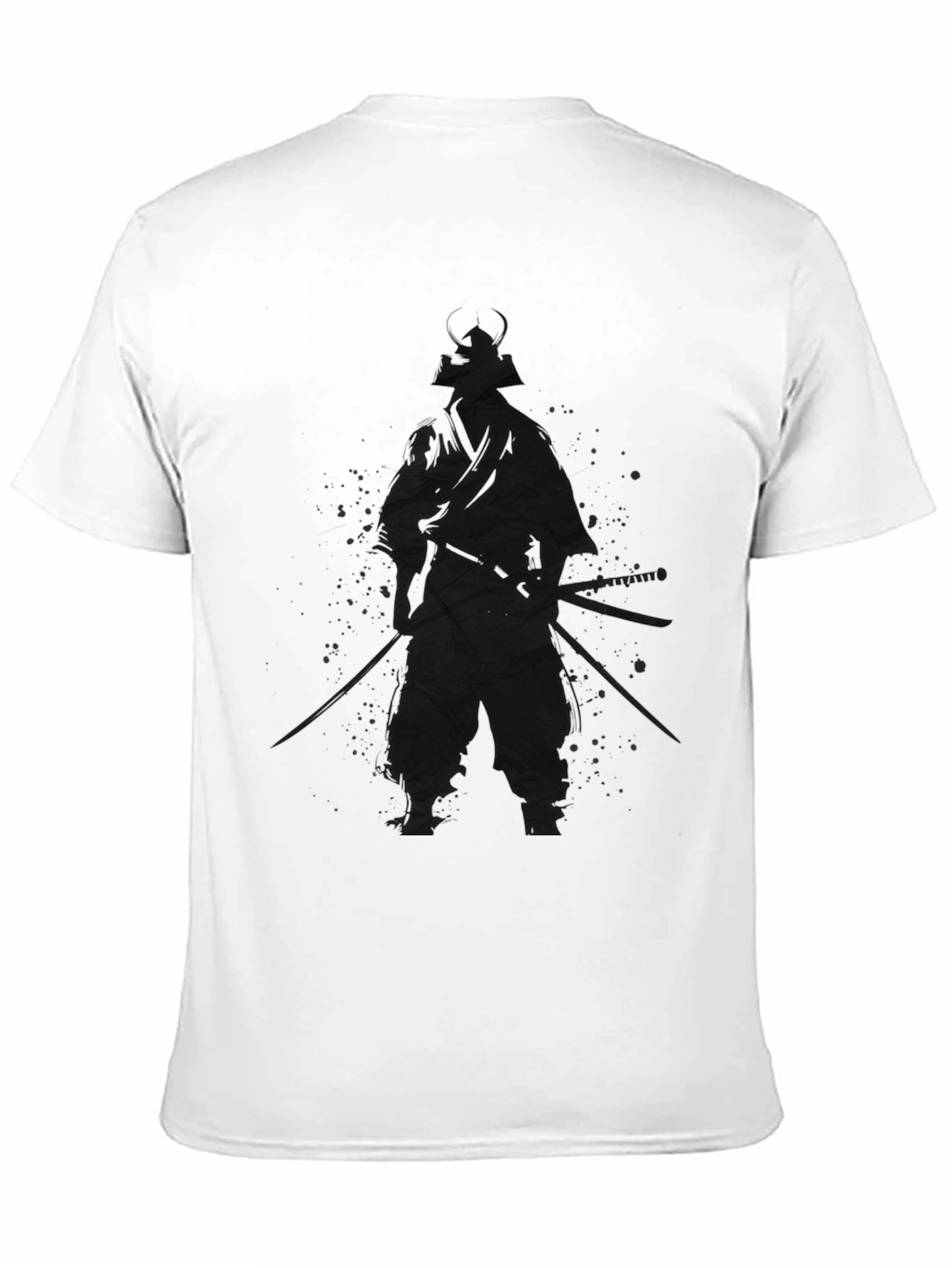 Samurai Warrior Graphic Tee - Black