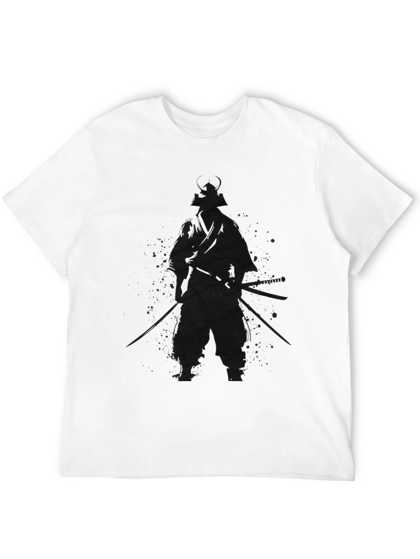 Samurai Warrior Graphic Tee - Black