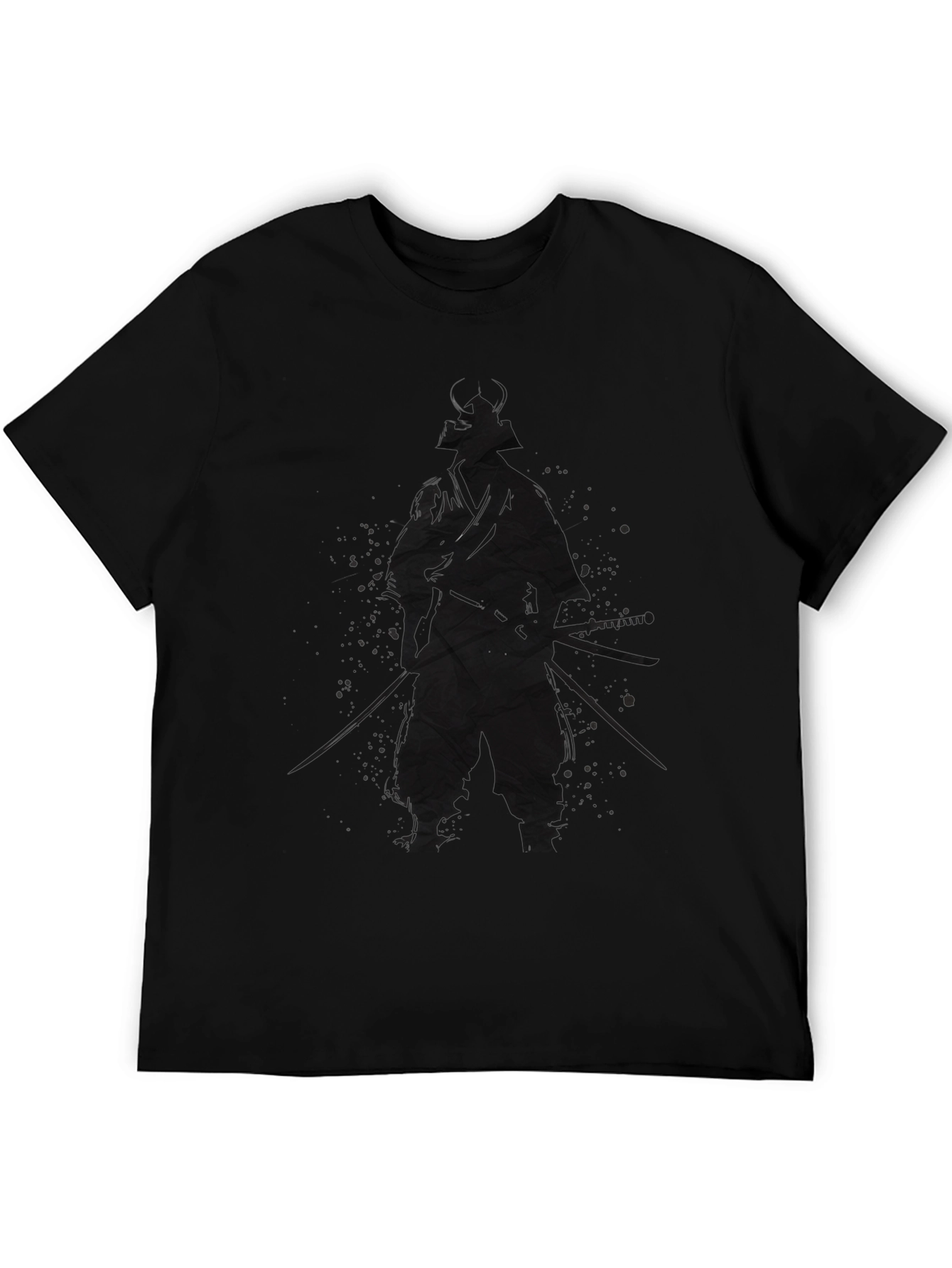 Samurai Warrior Graphic Tee - Black