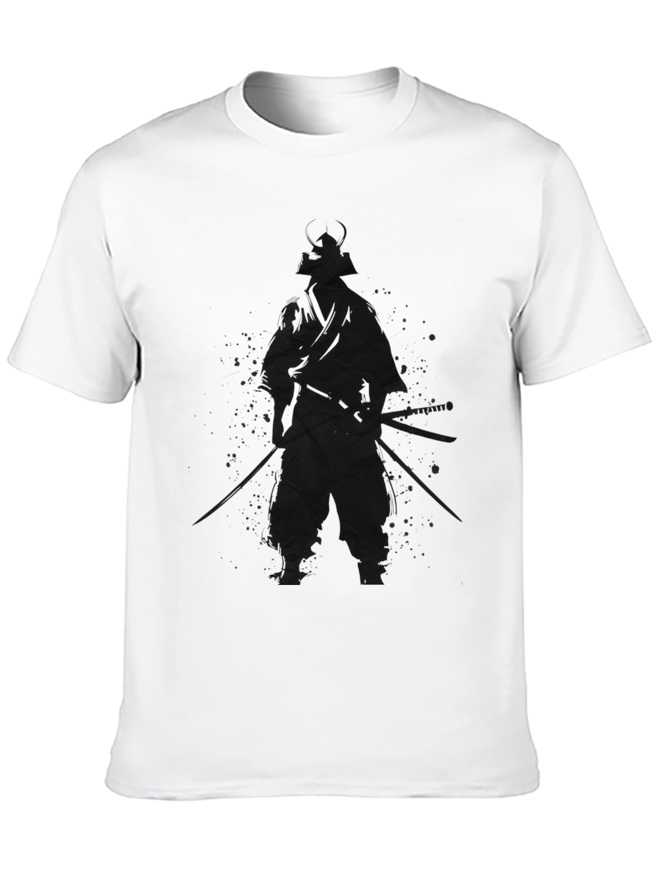 Samurai Warrior Graphic Tee - Black
