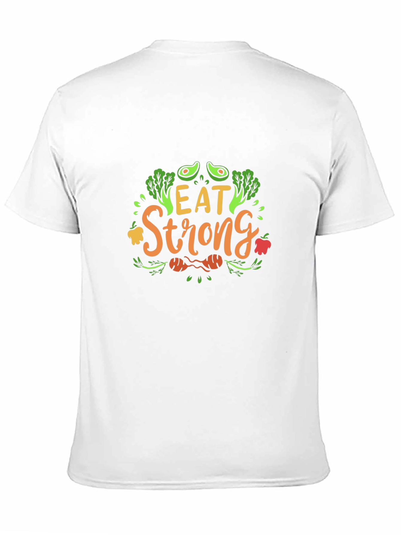 Eat Strong Vegan T-Shirt - Healthy Lifestyle Apparel