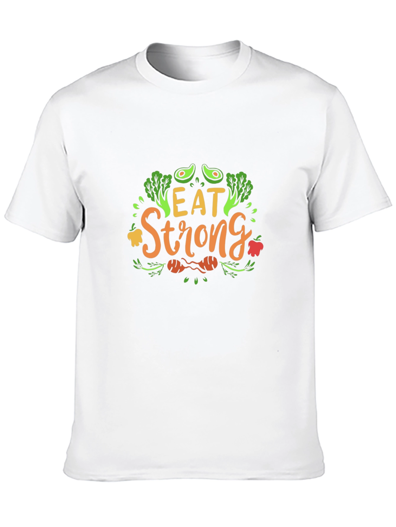 Eat Strong Vegan T-Shirt - Healthy Lifestyle Apparel