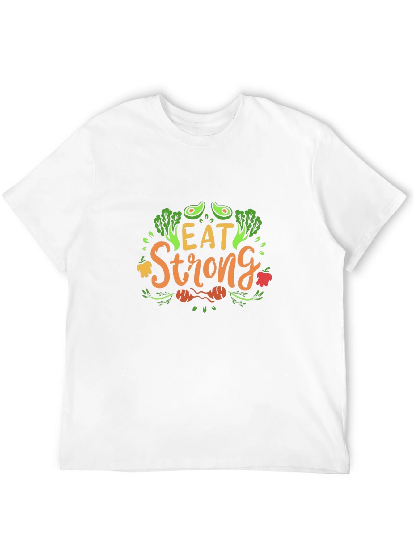 Eat Strong Vegan T-Shirt - Healthy Lifestyle Apparel