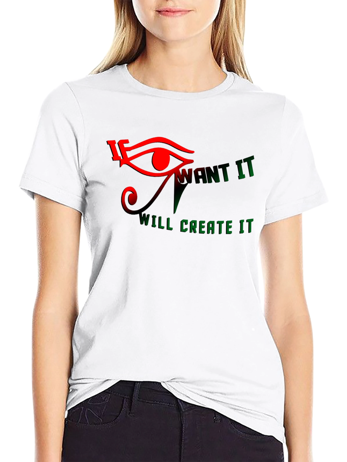 Eye of Ra Graphic Print Black T-Shirt