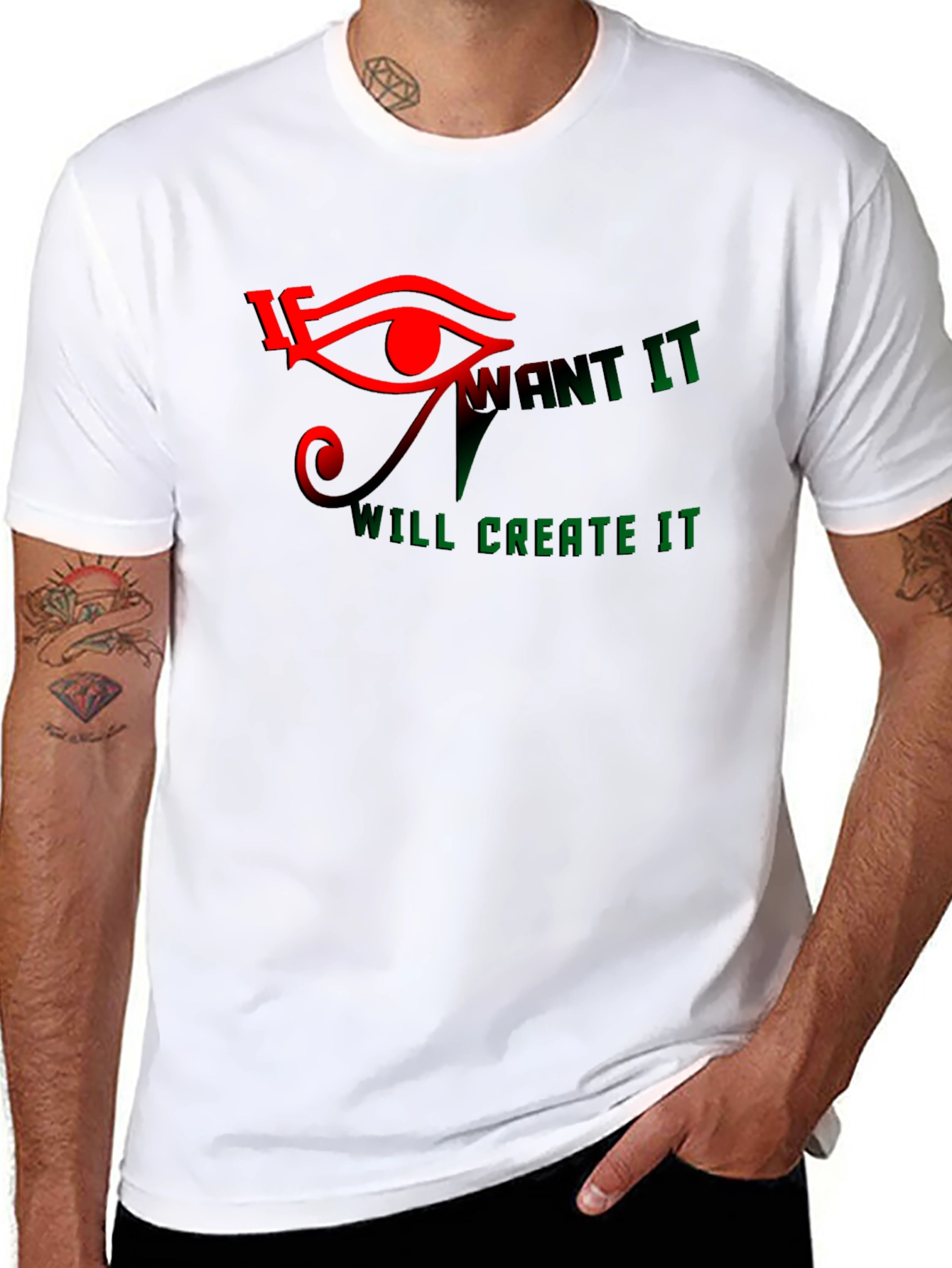 Eye of Ra Graphic Print Black T-Shirt