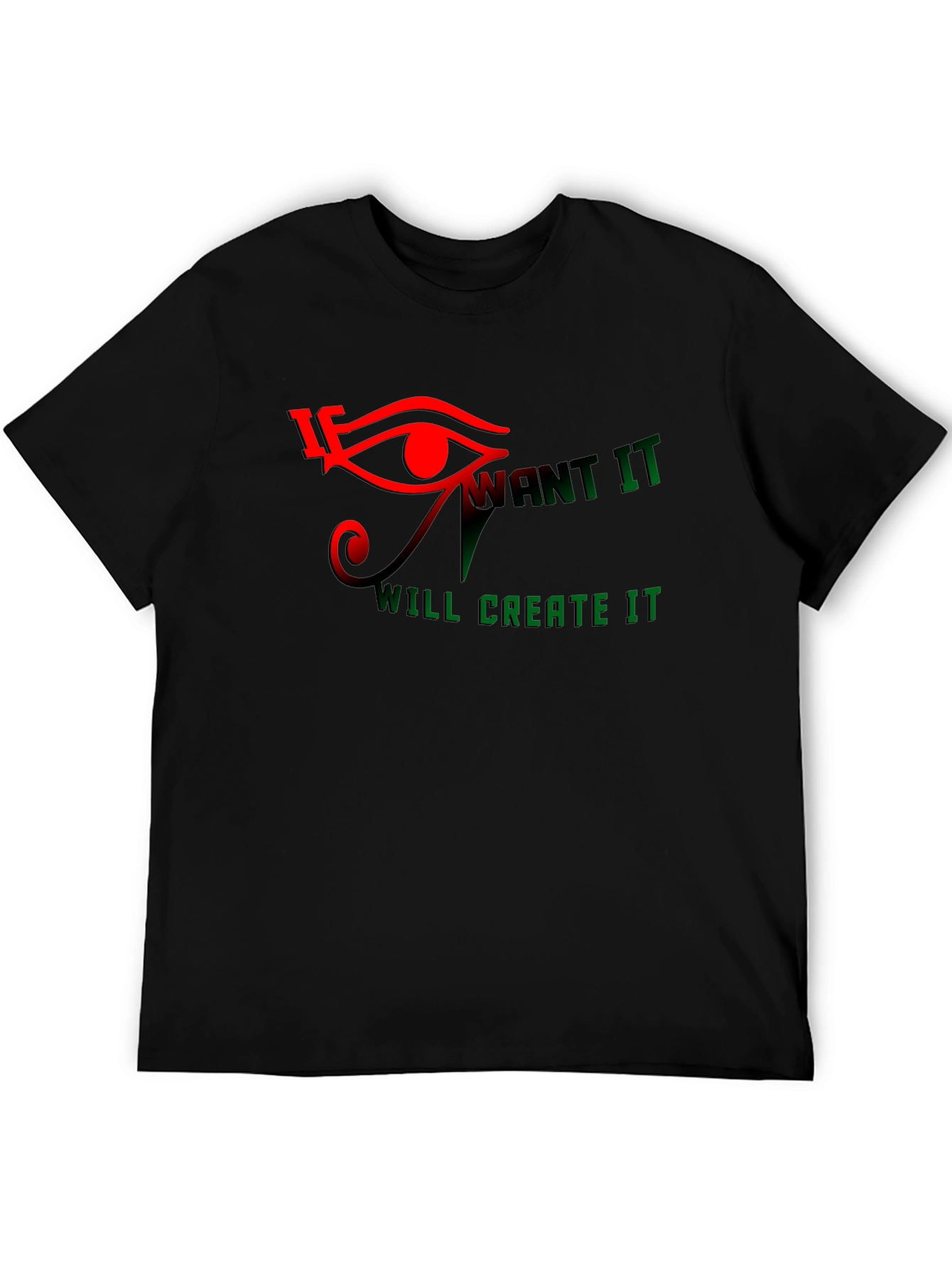 Eye of Ra Graphic Print Black T-Shirt