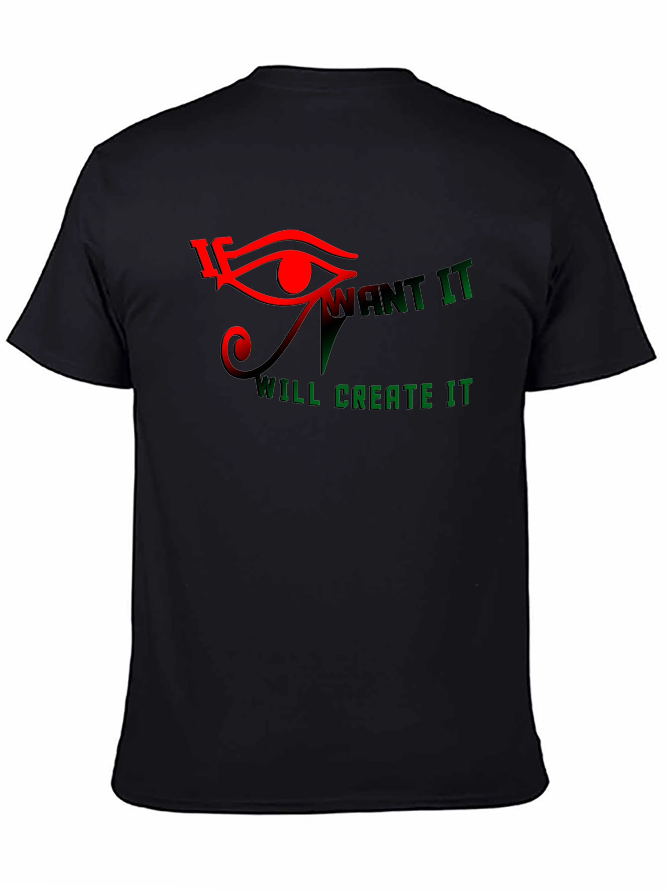 Eye of Ra Graphic Print Black T-Shirt