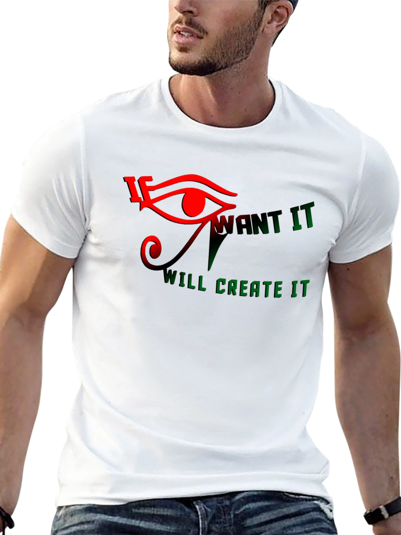 Eye of Ra Graphic Print Black T-Shirt