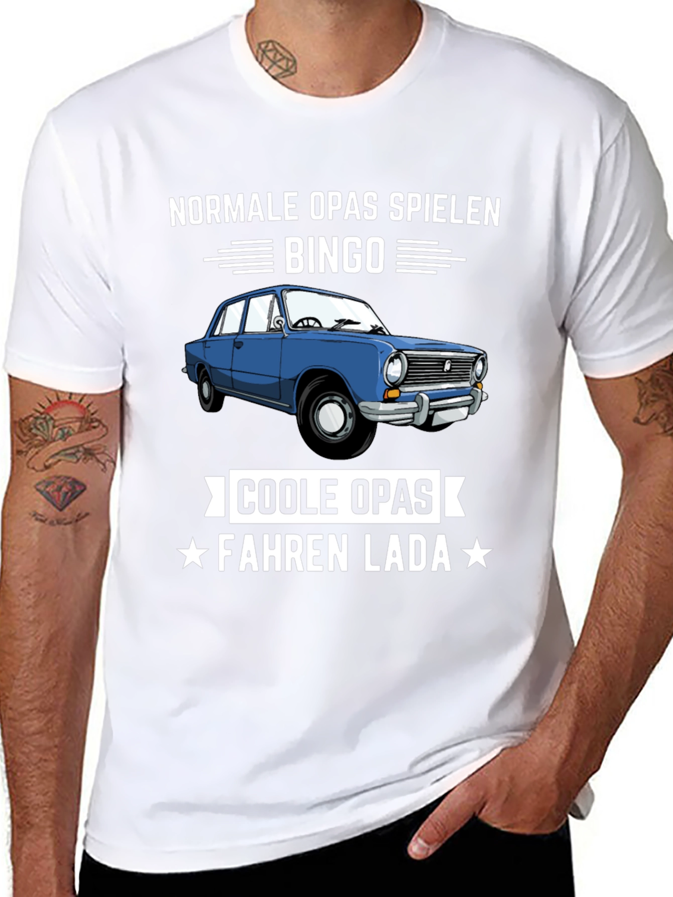 Funny German Cool Grandpas Drive Lada T-Shirt