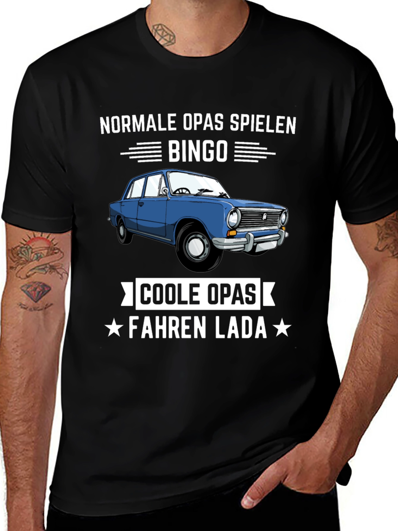 Funny German Cool Grandpas Drive Lada T-Shirt
