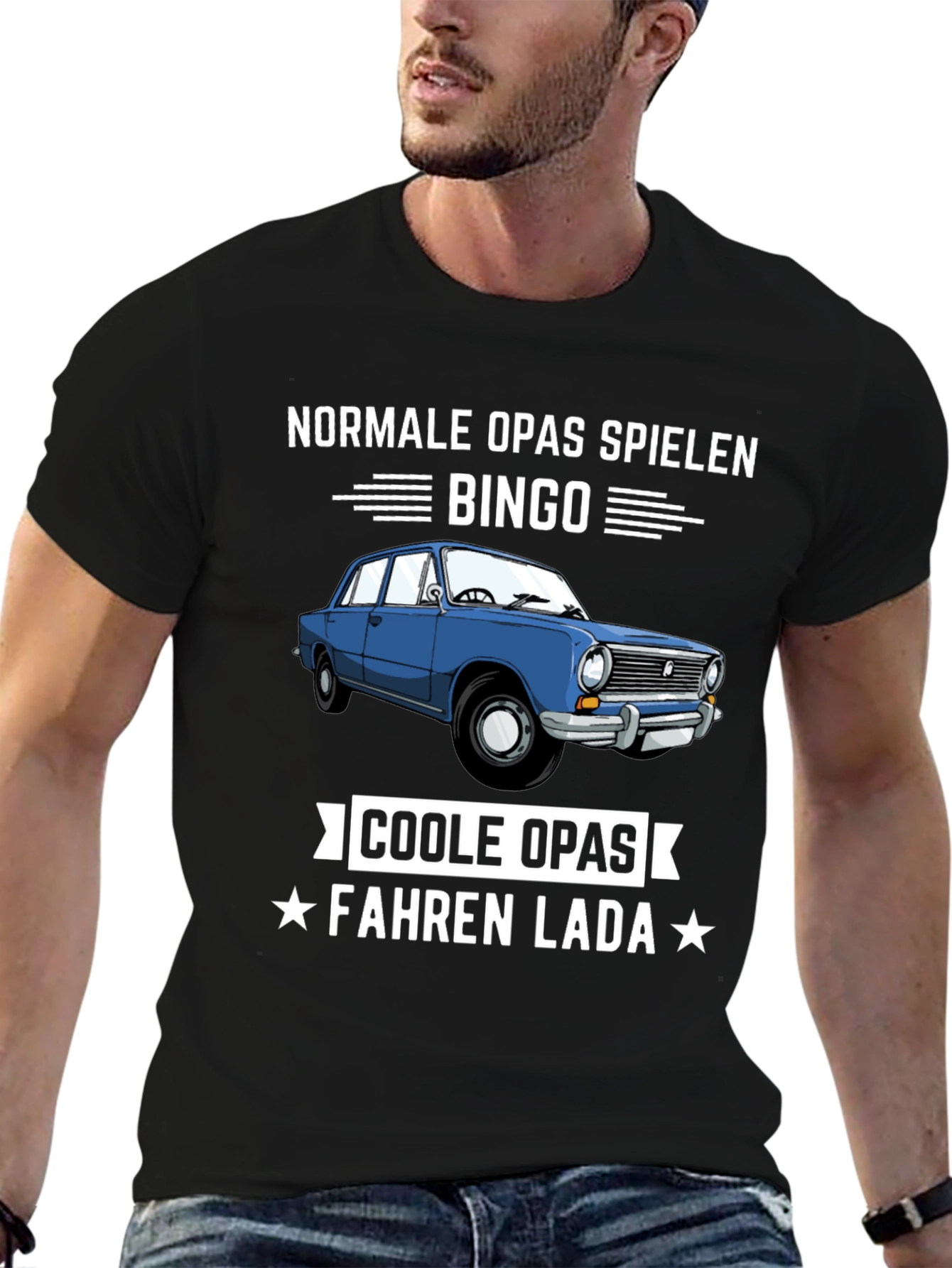 Funny German Cool Grandpas Drive Lada T-Shirt