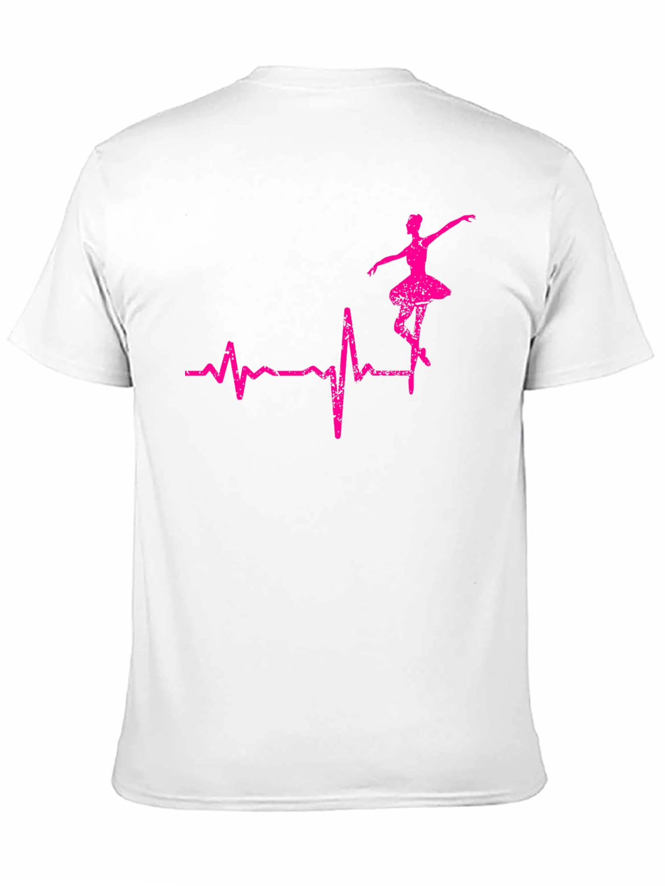 Ballerina Heartbeat Graphic Tee - Dance Lover Shirt