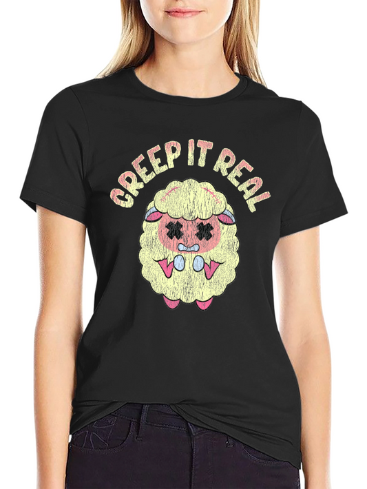 Creep It Real Sheep Black T-Shirt