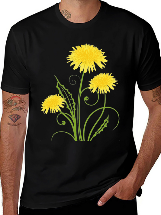 Dandelion Graphic Tee - Soft Cotton Blend