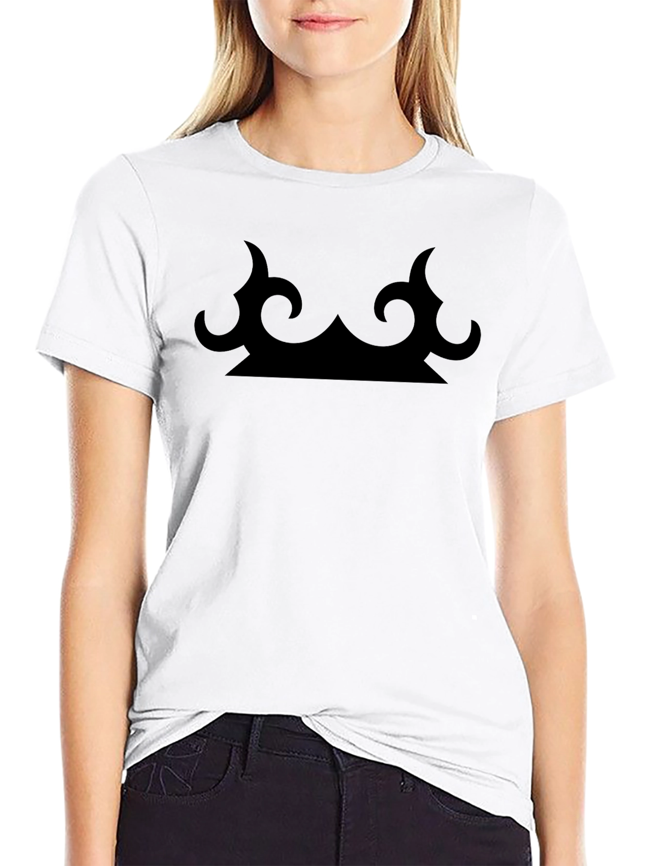 Abstract Crown Graphic T-Shirt