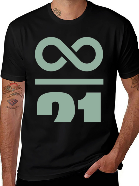 Infinity Over 21 Graphic Tee - Black
