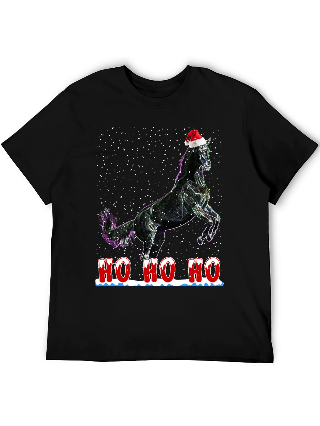 Festive Horse T-Shirt - Holiday Cheer
