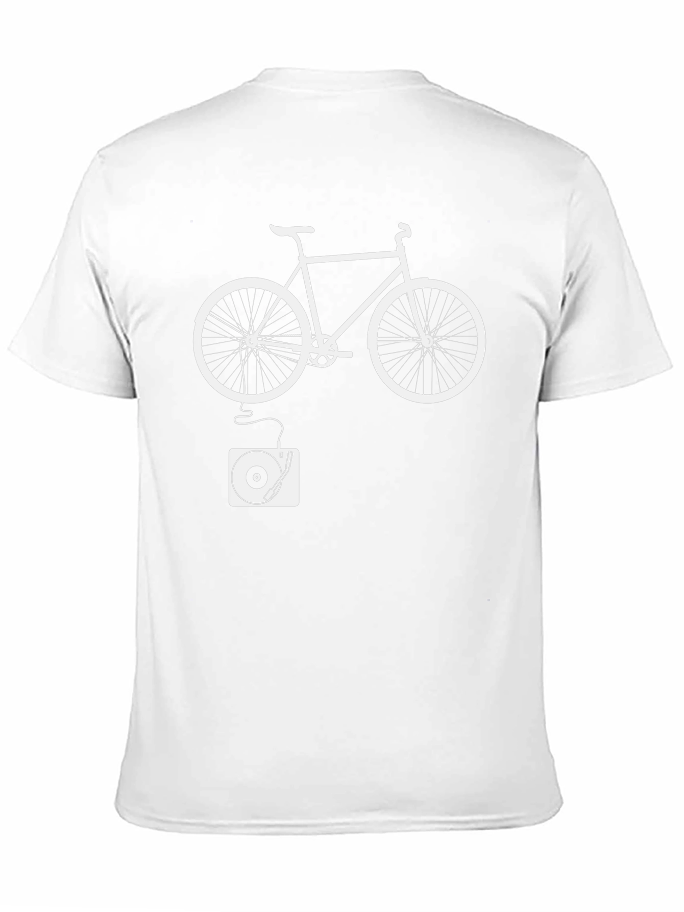 Bike & Vinyl Graphic Tee - Cool Unique Design
