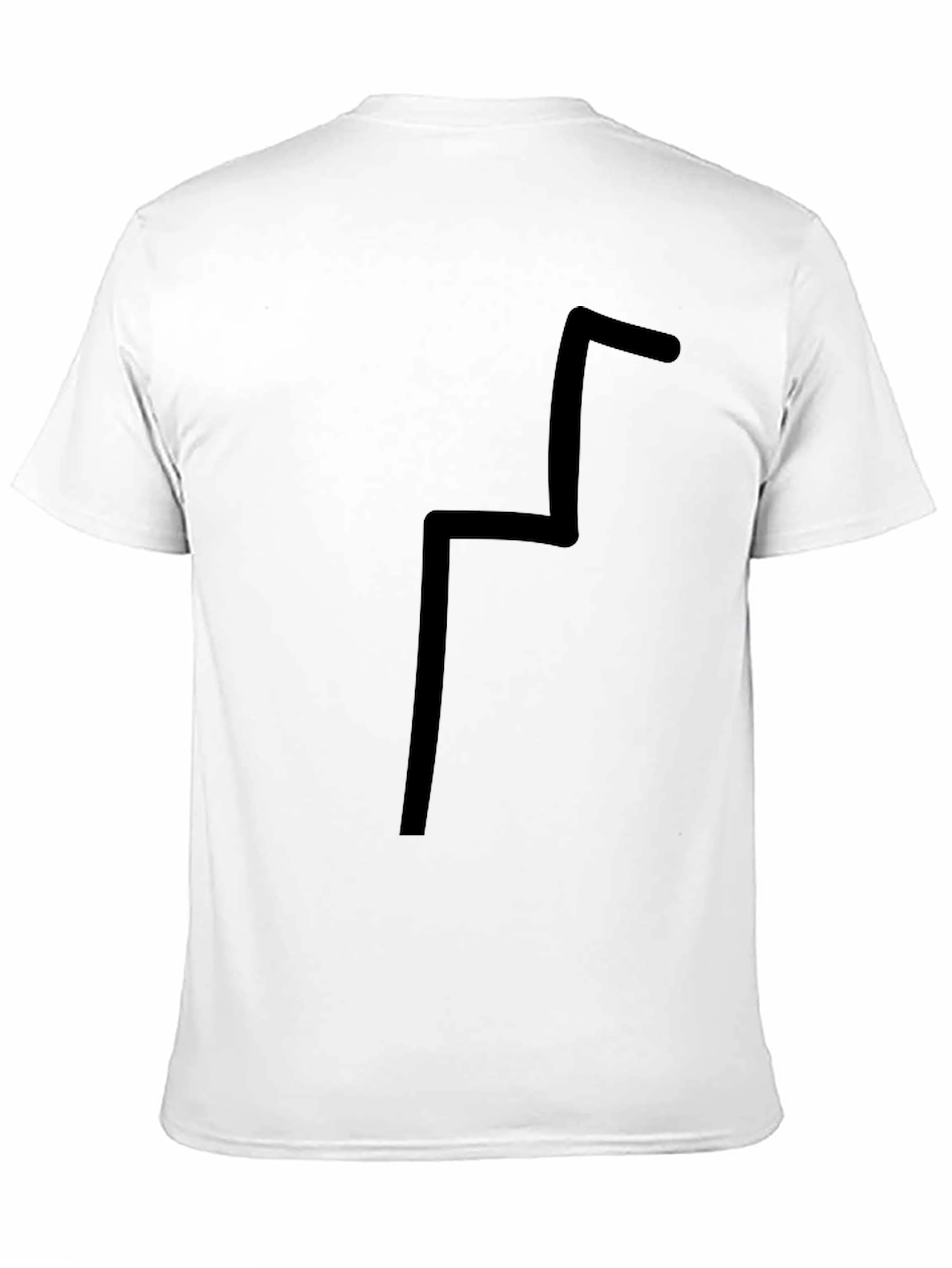 Unique Geometric Design Black T-Shirt