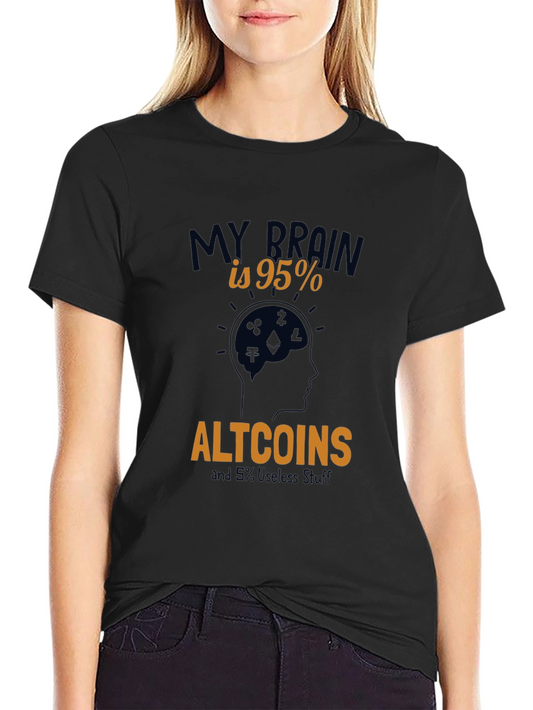 95% Altcoins Funny Crypto T-Shirt