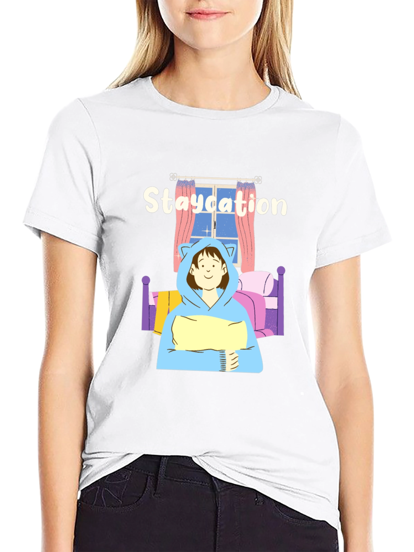 Staycation T-Shirt - Cozy Comfort