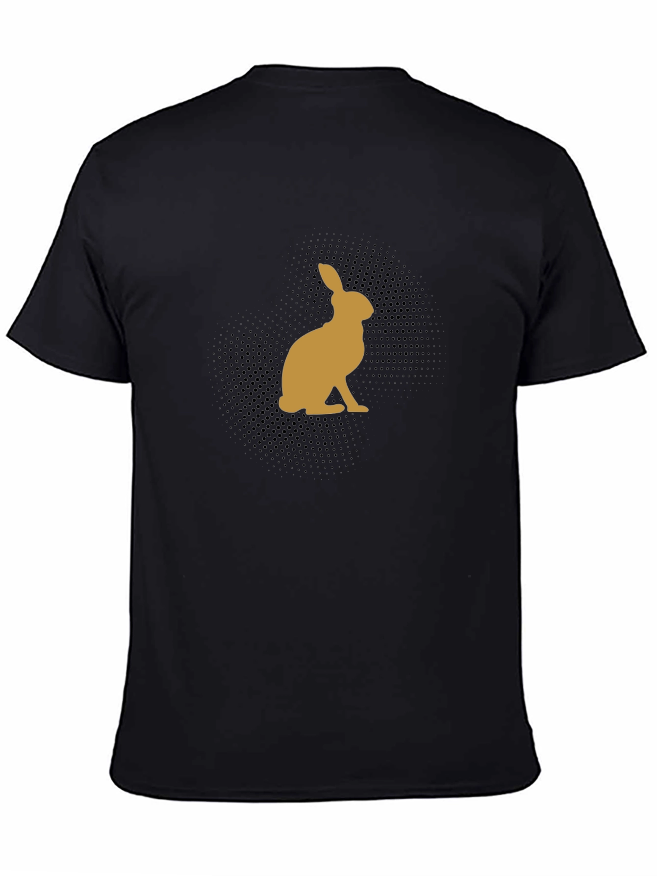 Rabbit Silhouette Black T-Shirt
