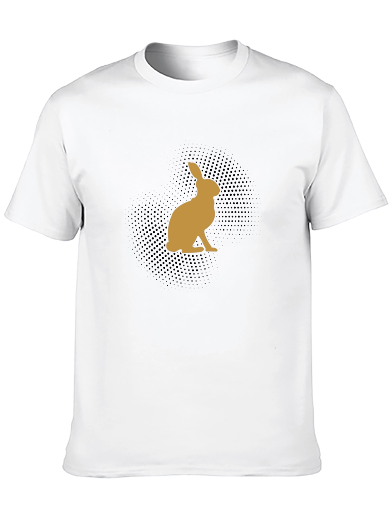 Rabbit Silhouette Black T-Shirt