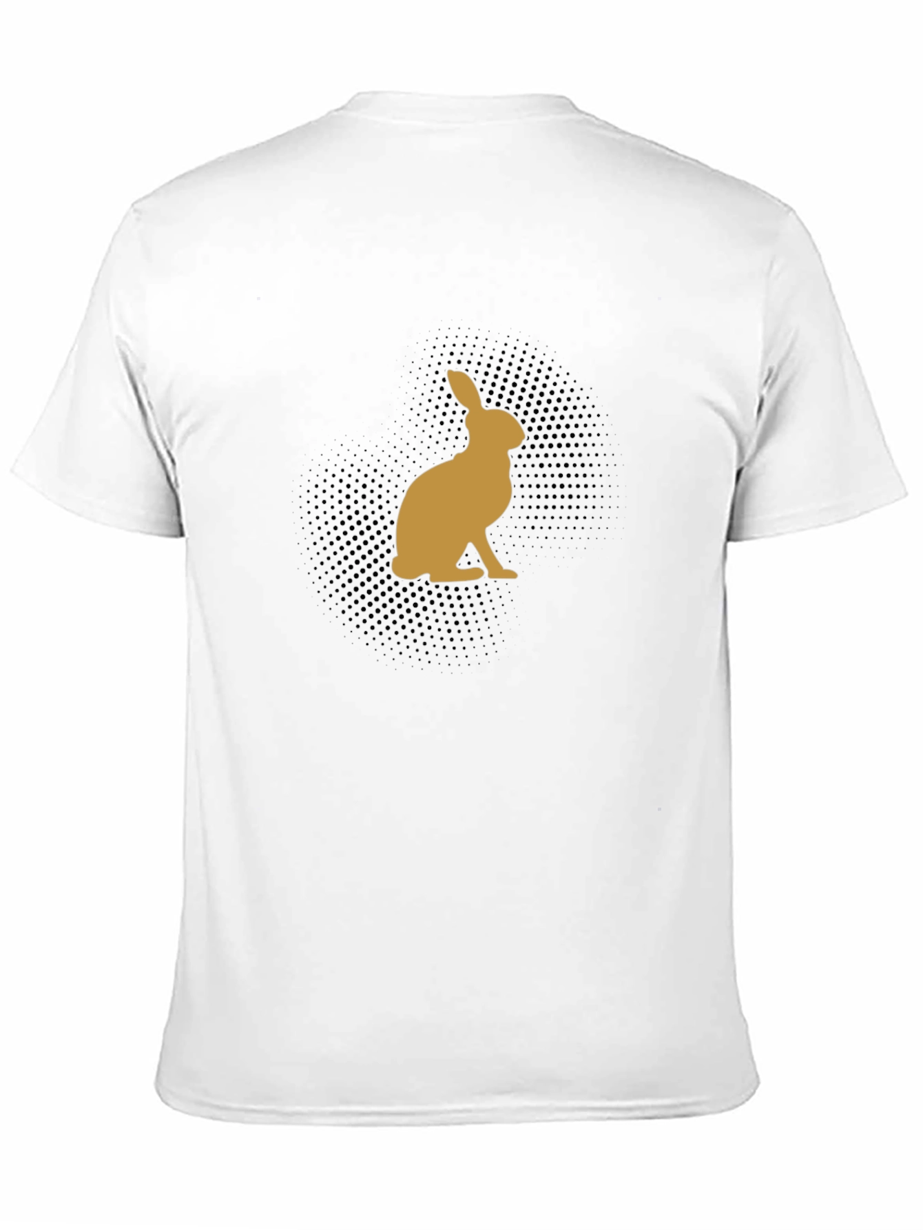 Rabbit Silhouette Black T-Shirt