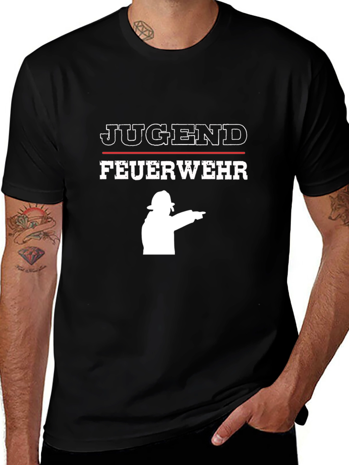Jugend Feuerwehr T-Shirt - Firefighter Youth Squad Tee