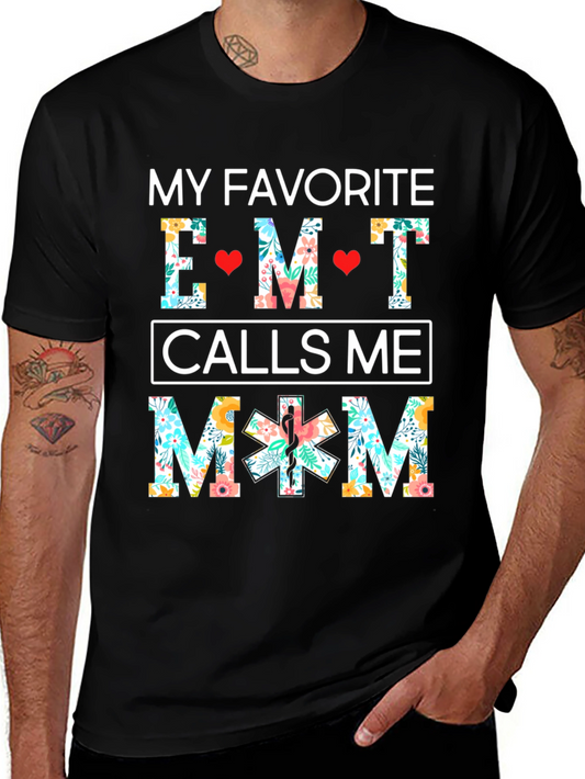 EMT Mom Floral T-Shirt