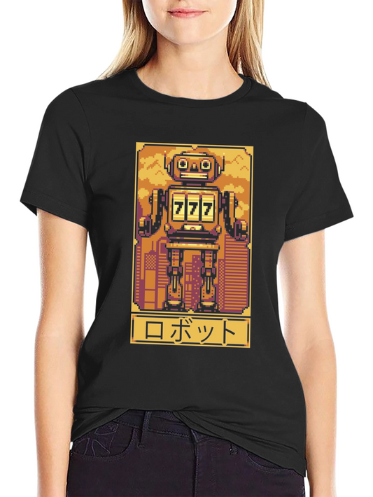 Retro Robot Pixel Art Graphic Tee