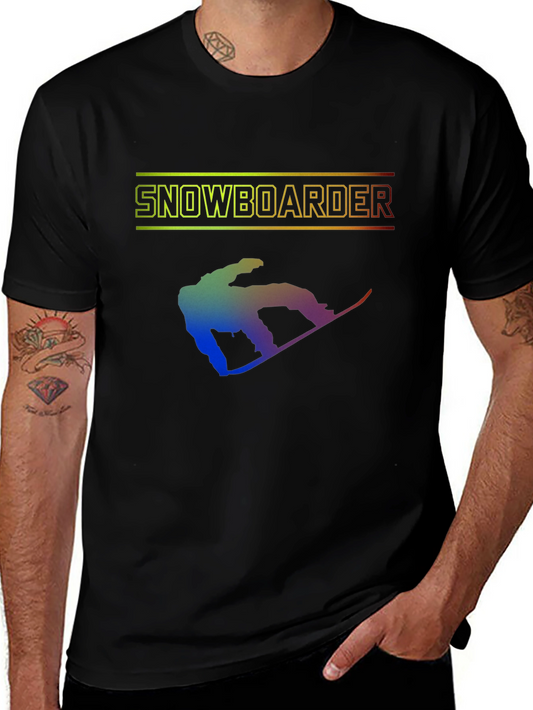 Snowboarder Graphic Print T-Shirt