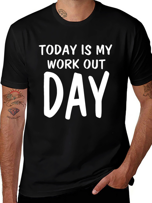 Workout Day Tee: Motivational Fitness T-Shirt