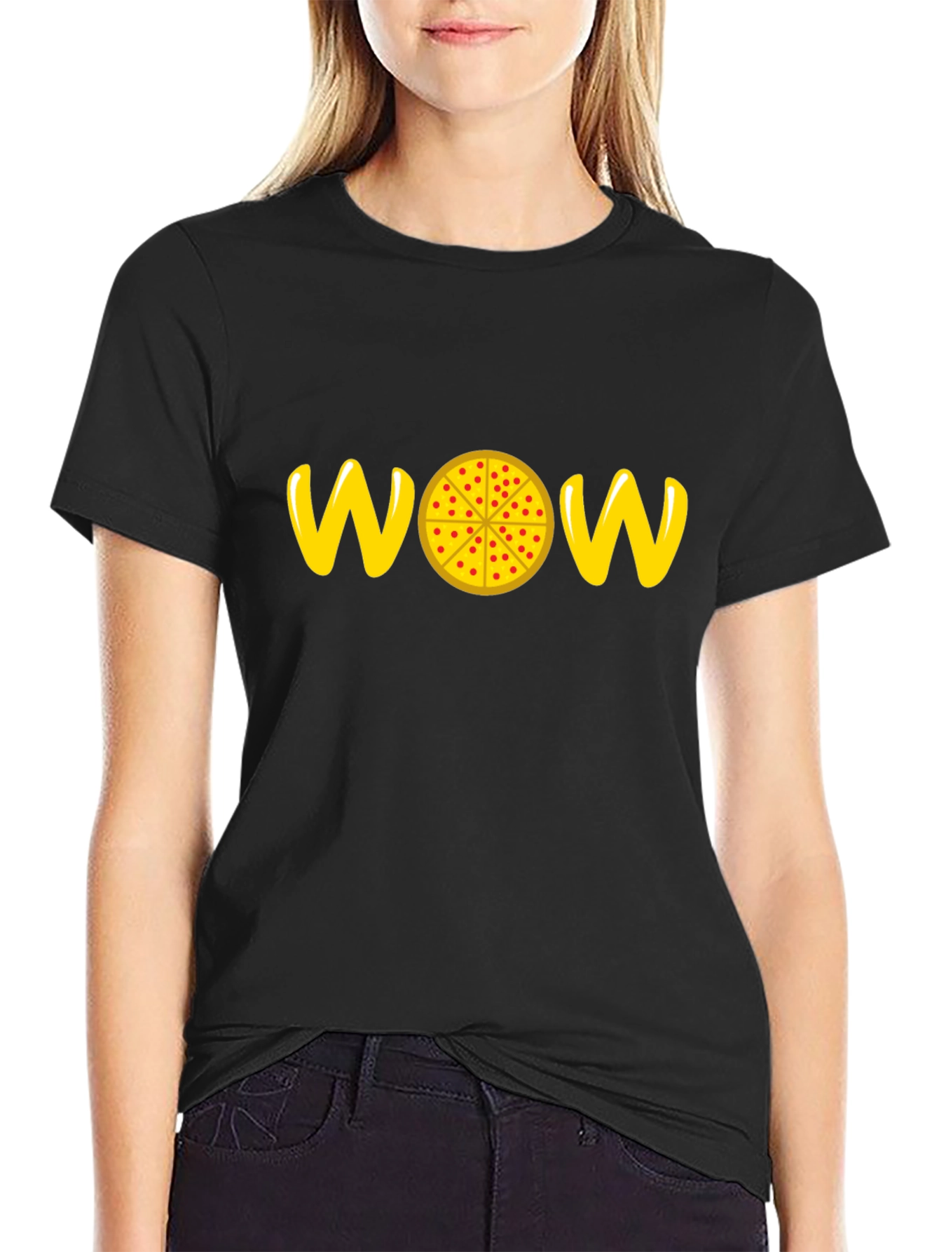 WOW Pizza Graphic Tee - Fun & Stylish!